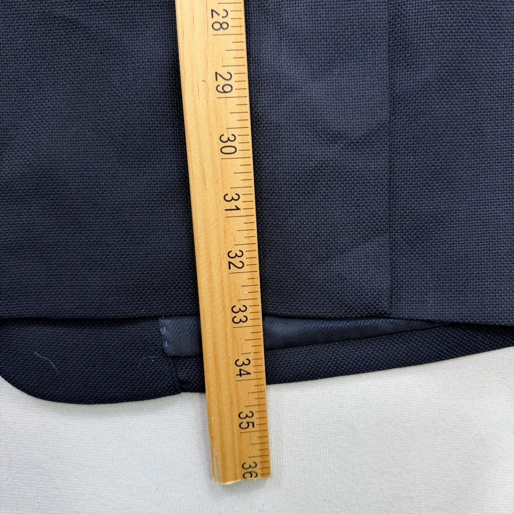 Joseph Abboud Blazer Reda Wool Executive Fit Navy Blue Men 46 Long